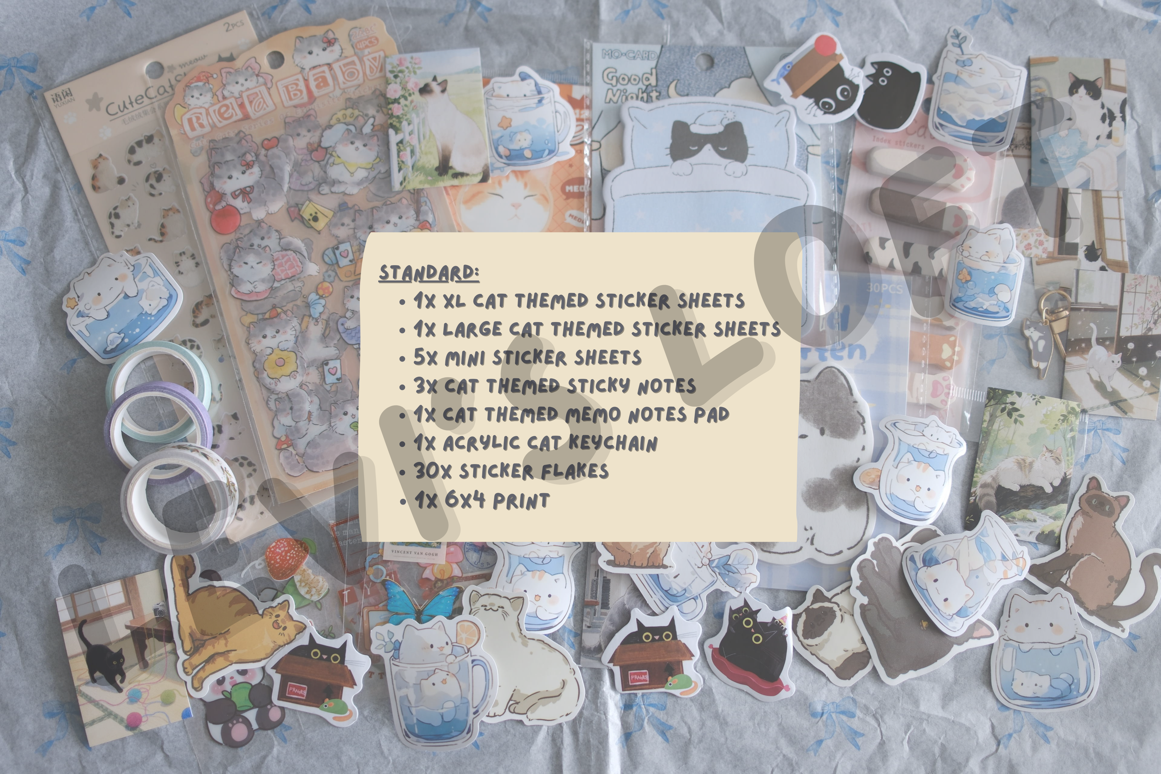 Cat Themed Stationery Mystery Box