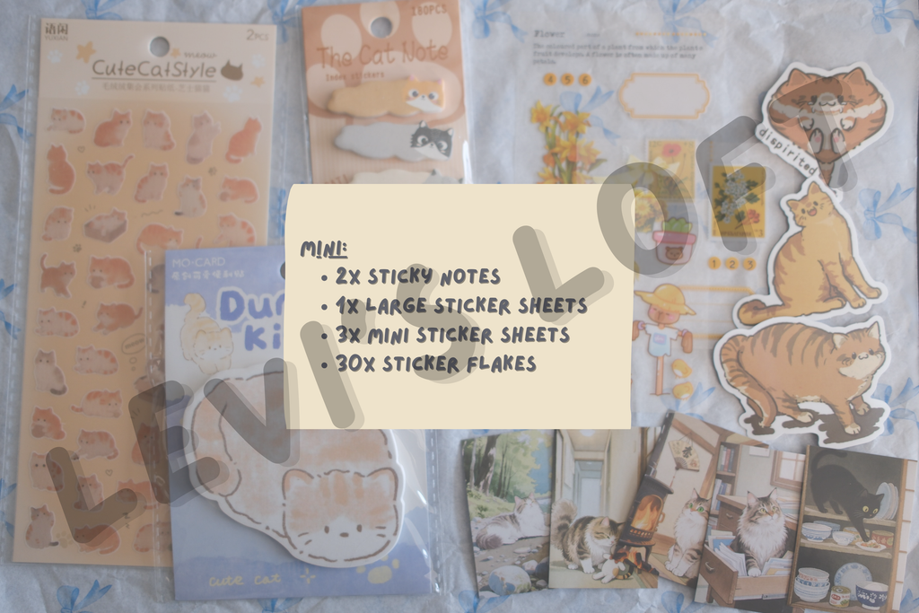 Cat Themed Stationery Mystery Box