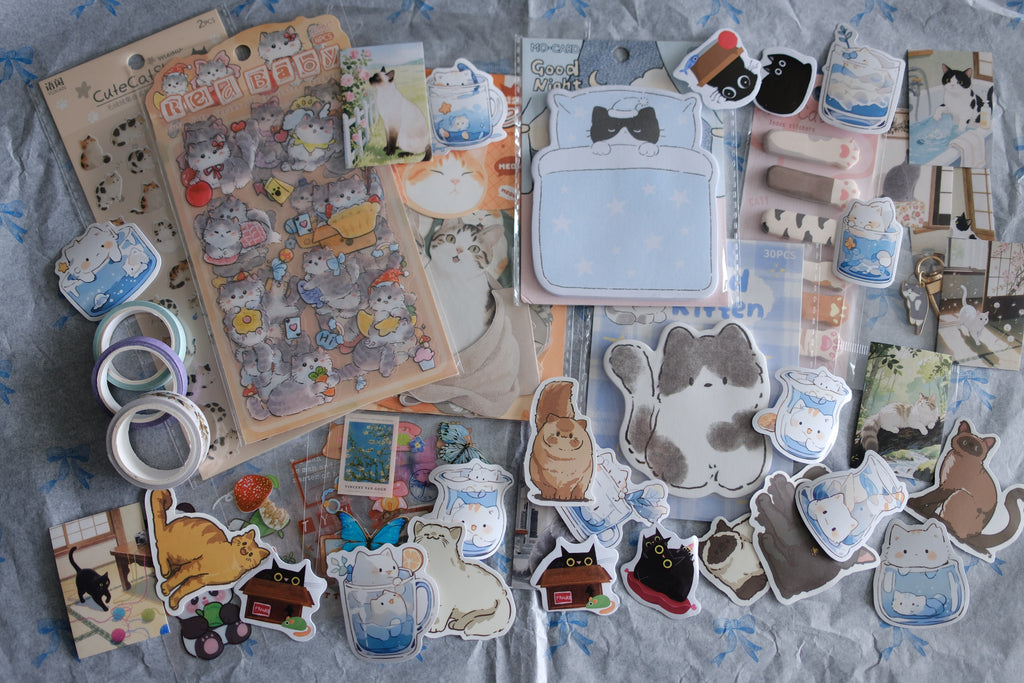 Cat Themed Stationery Mystery Box