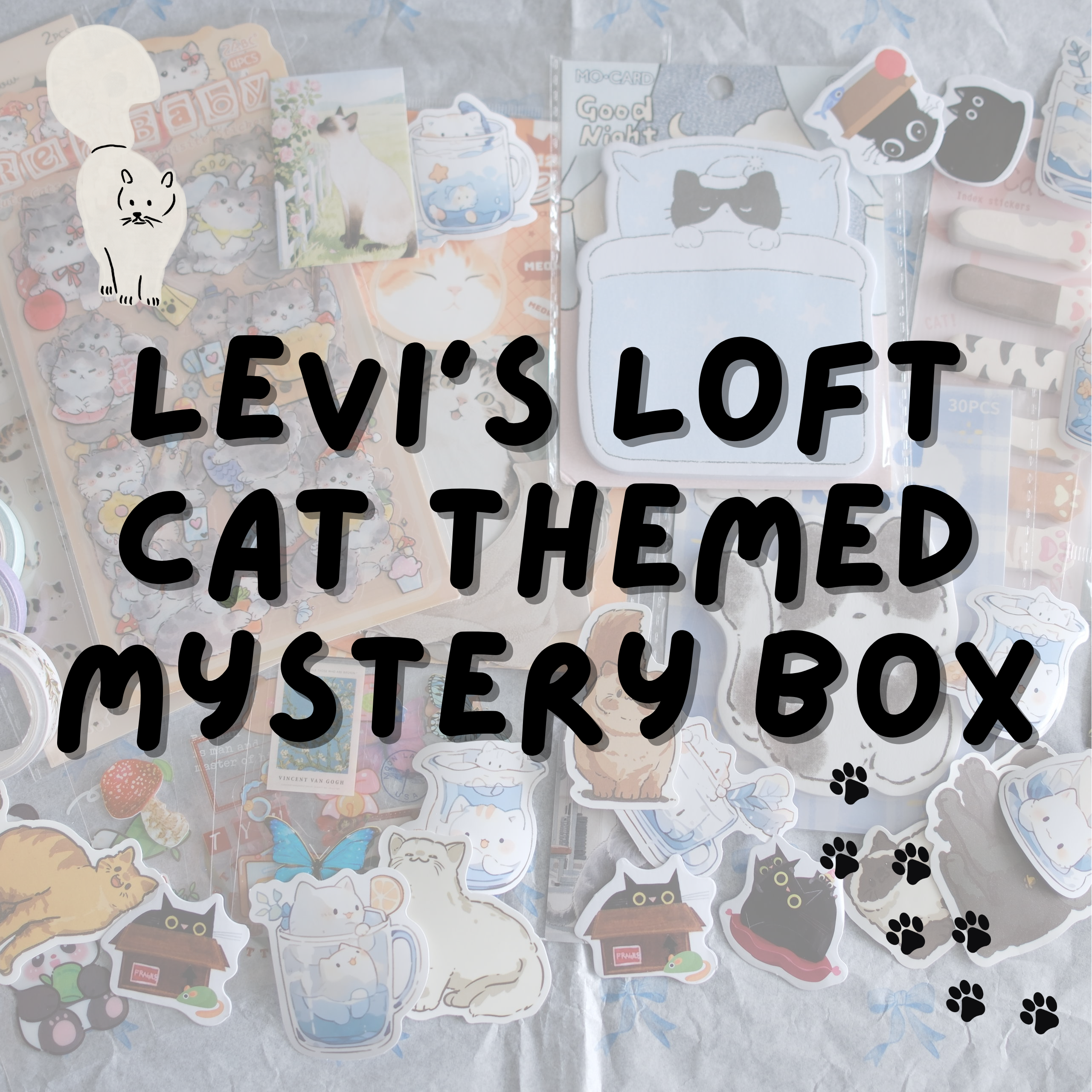 Cat Themed Stationery Mystery Box