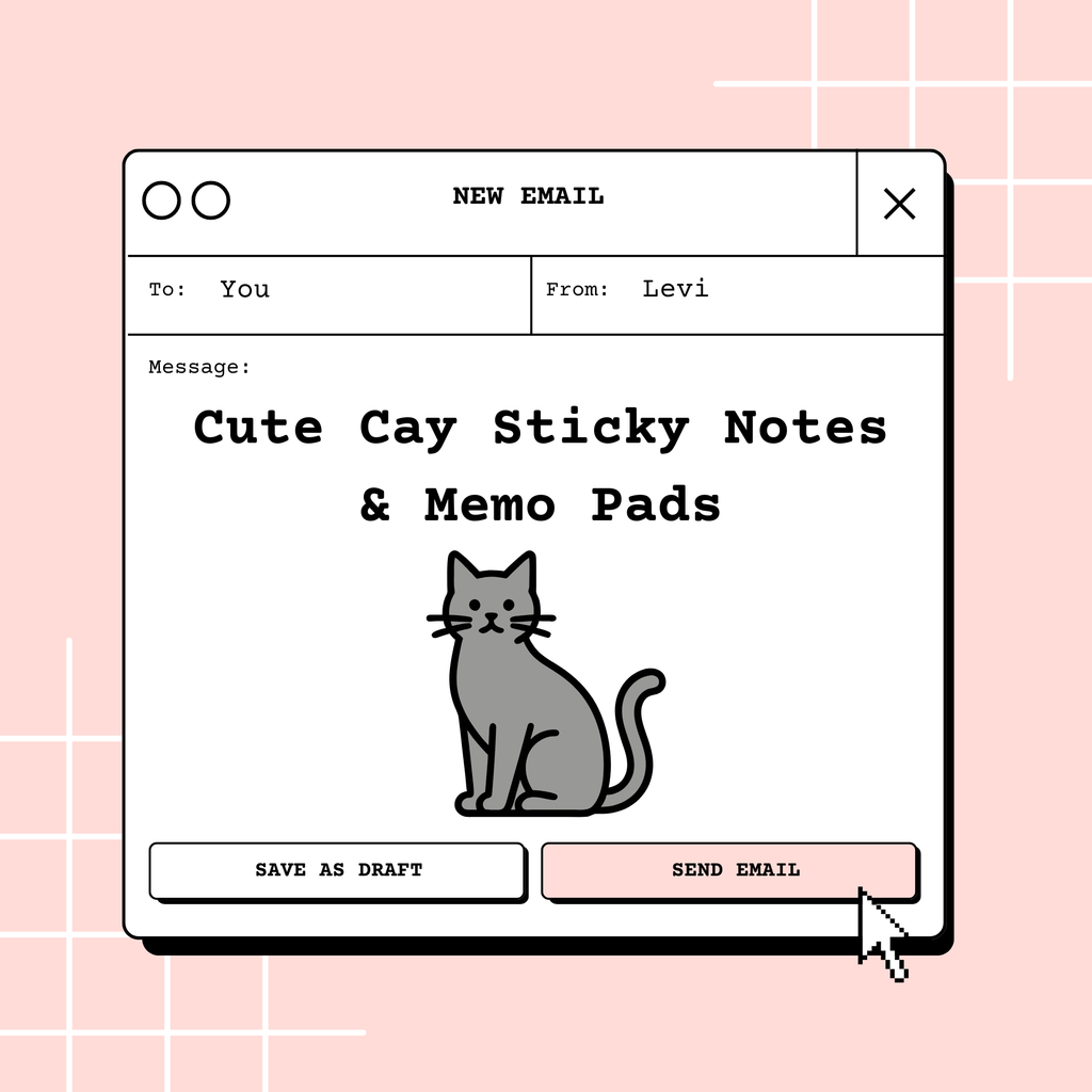 Cute Cat Sticky Notes