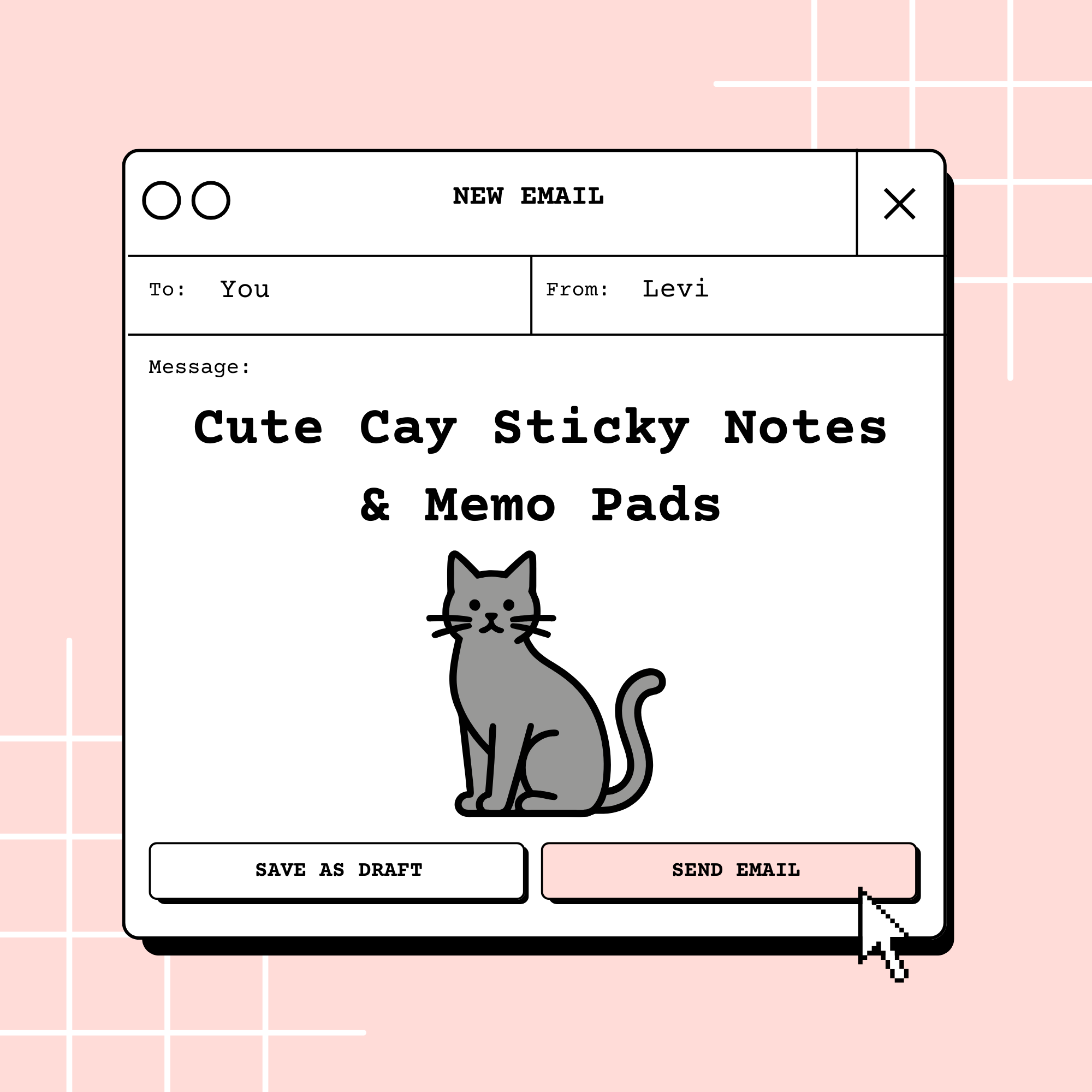 Cute Cat Sticky Notes